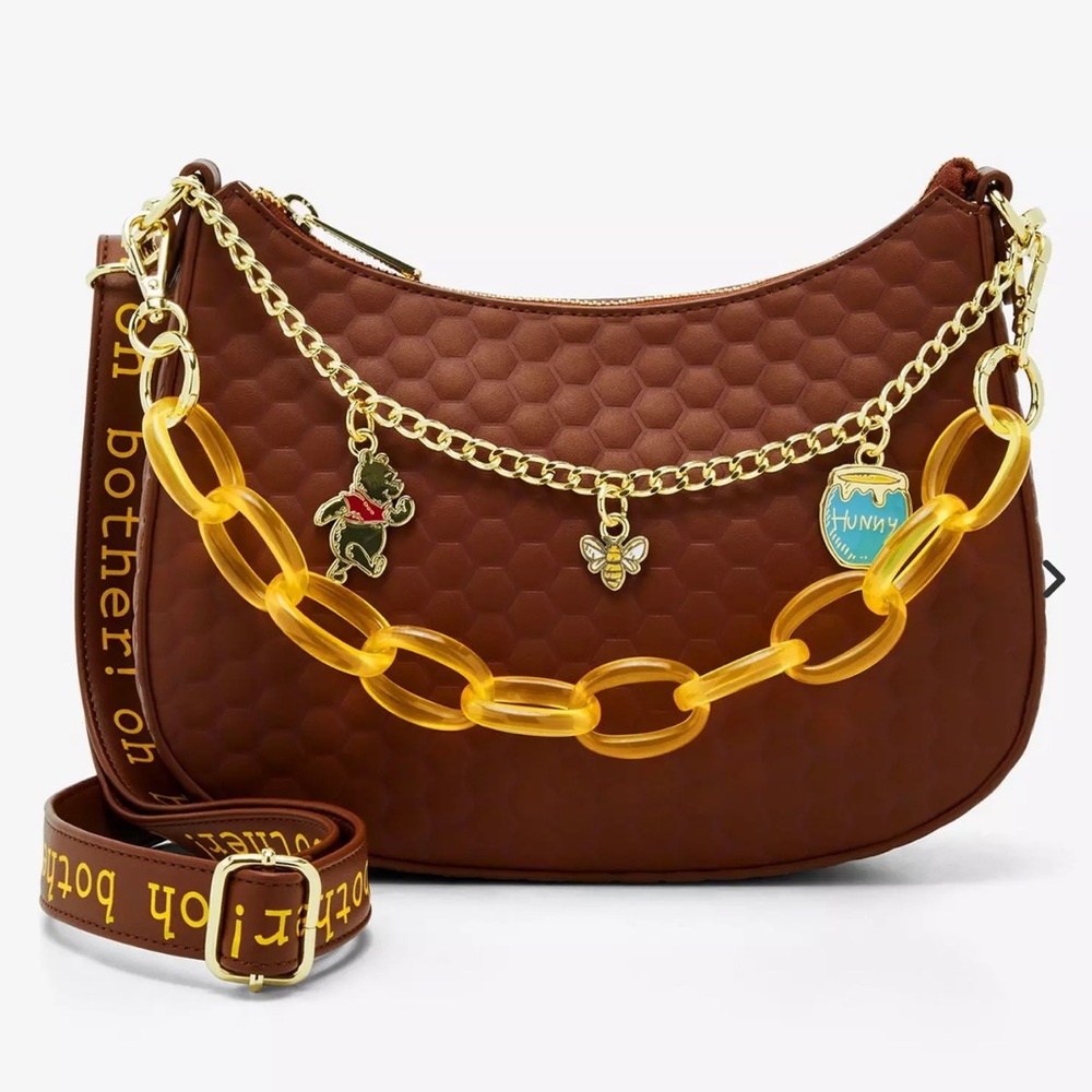 Loungefly Disney Winnie the Pooh Honeycomb Crossbody Bag